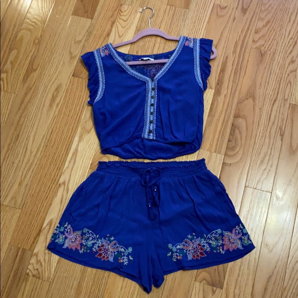 Blue two piece